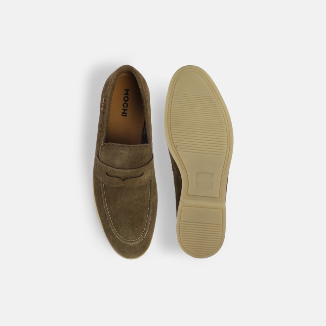 Mochi Men Olive Casual Loafers (SKU: 71-399-49-40) Mochi Men Olive Casual Loafers (SKU: 71-399-49-40)