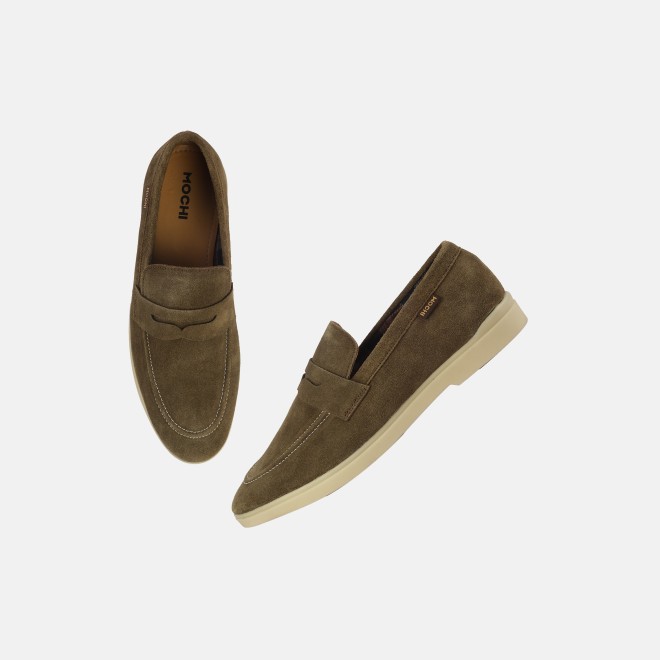 Mochi Men Olive Casual Loafers (SKU: 71-399-49-40) Mochi Men Olive Casual Loafers (SKU: 71-399-49-40)