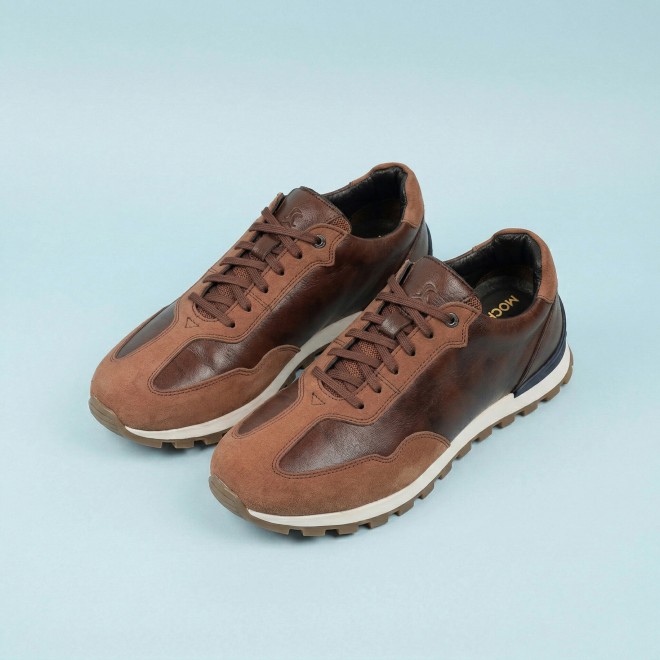 Mochi Men Tan Casual Lace Up
