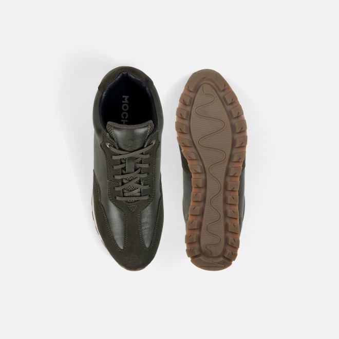 Mochi Men Green Casual Lace Up (SKU: 71-408-21-41)