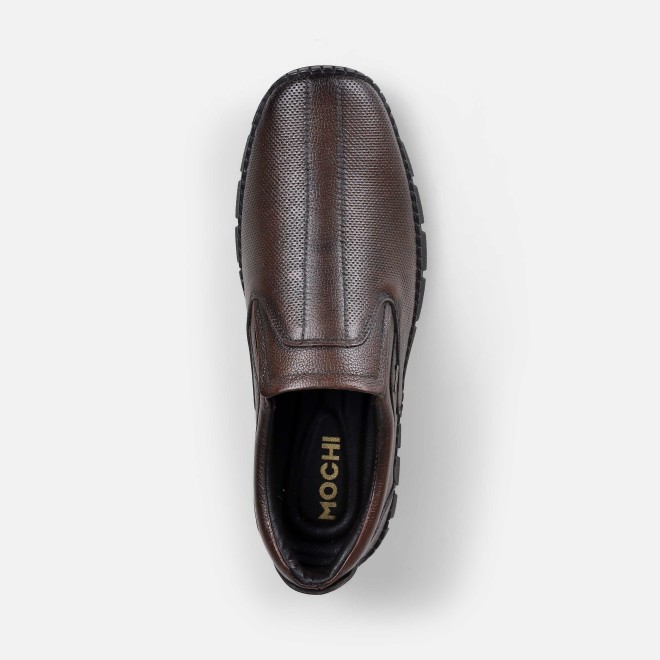 Mochi Men Brown Casual Moccasin (SKU: 71-410-12-40)