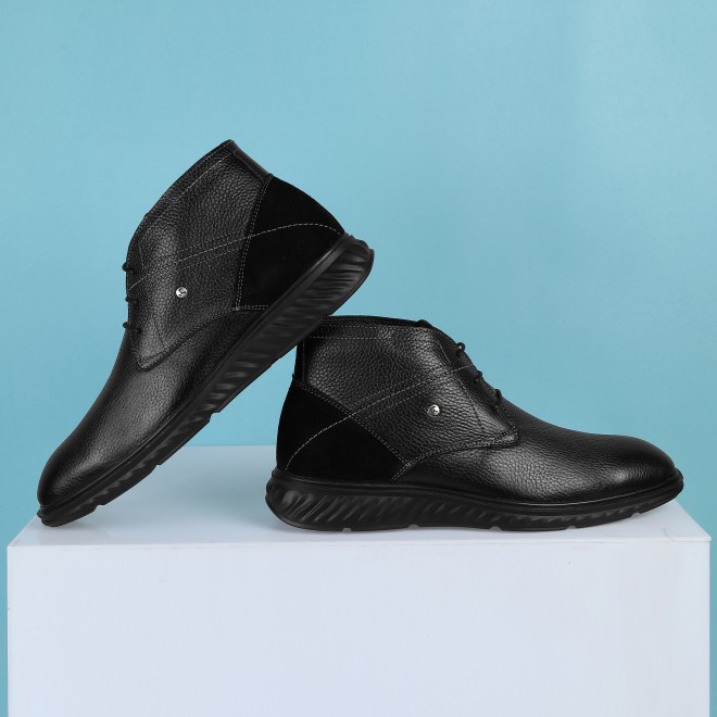 Mochi Men Black Casual Boots