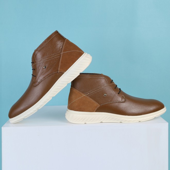 Mochi Men Tan Casual Boots