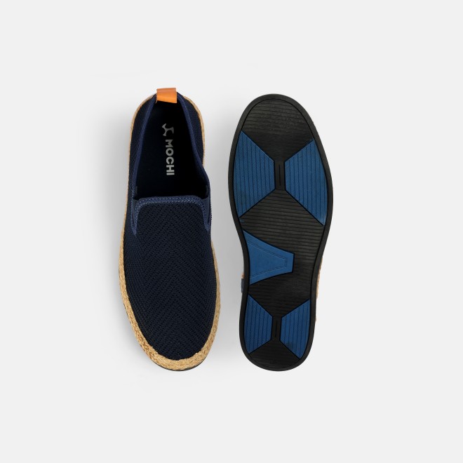 Mochi Men Blue Casual Moccasin (SKU: 71-431-45-40)