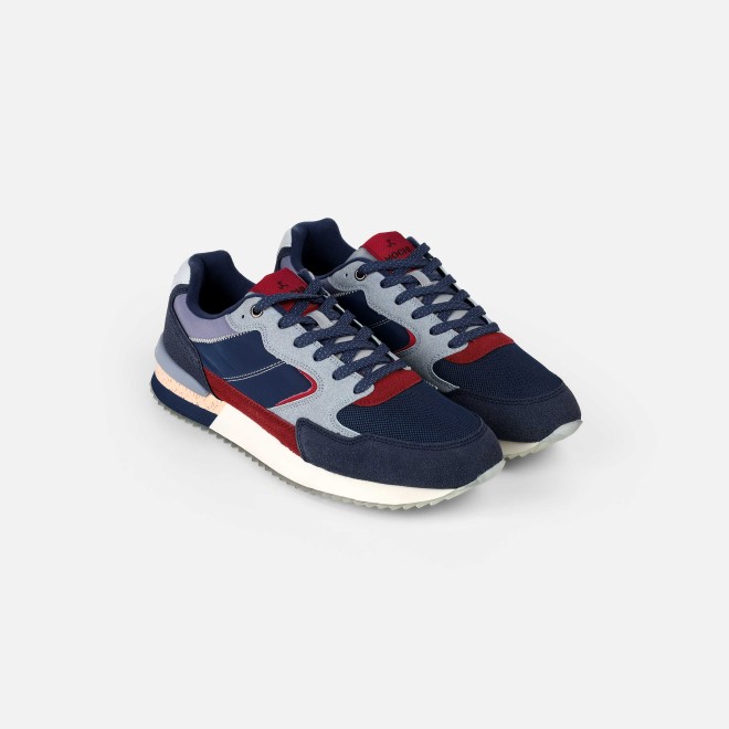 Mochi Men Blue Sports Walking Shoes (SKU: 71-433-45-40)