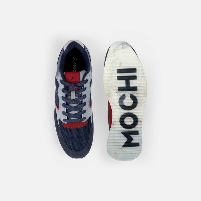 Mochi Men Blue Sports Walking Shoes (SKU: 71-433-45-40)
