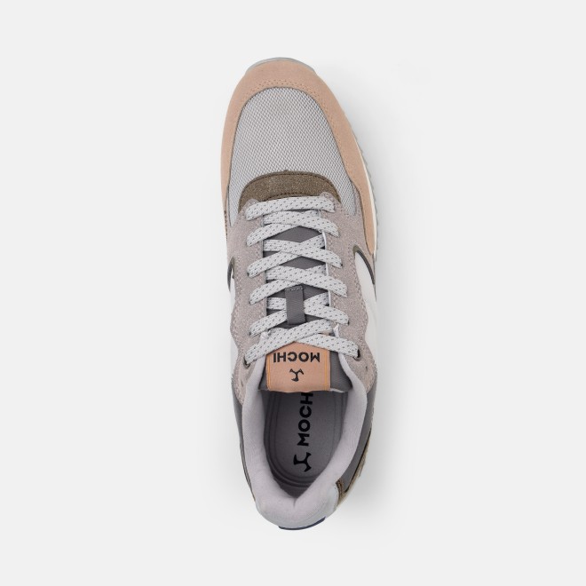 Mochi Men Beige Sports Walking Shoes (SKU: 71-433-20-40)
