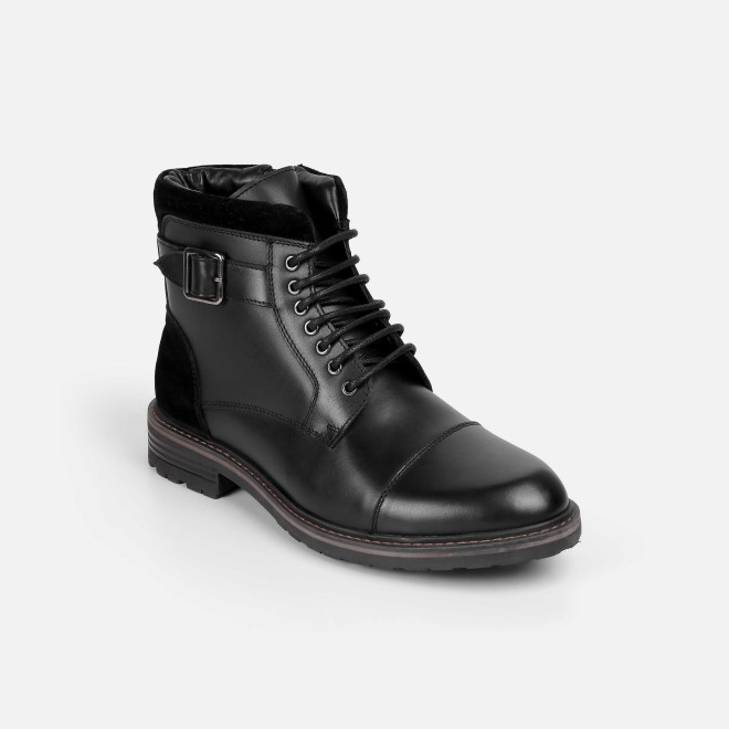Mochi Men Black Casual Boots
