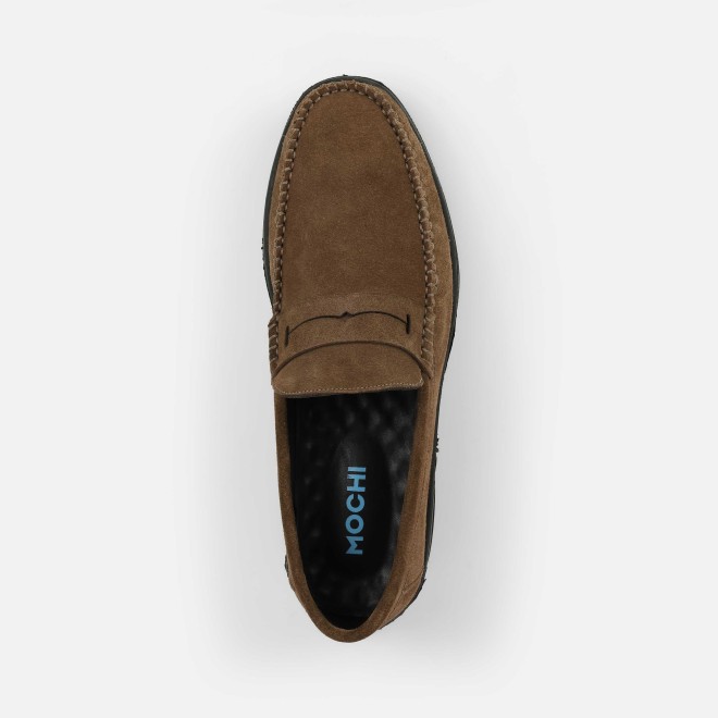 Mochi Men Khaki Casual Loafers (SKU: 71-453-62-40)