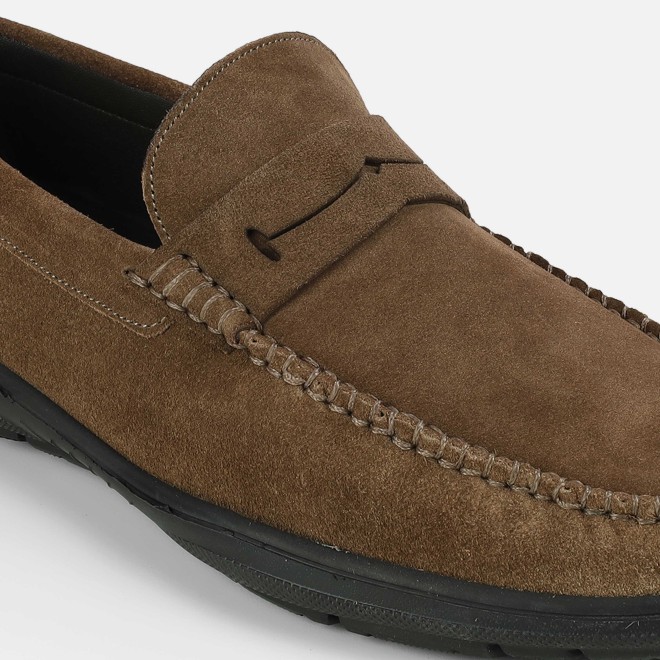 Mochi Men Khaki Casual Loafers (SKU: 71-453-62-40)