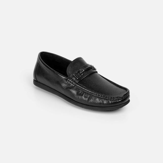 Mochi Men Black Casual Loafers