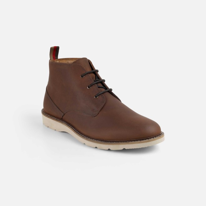 Mochi Men Brown Casual Boots