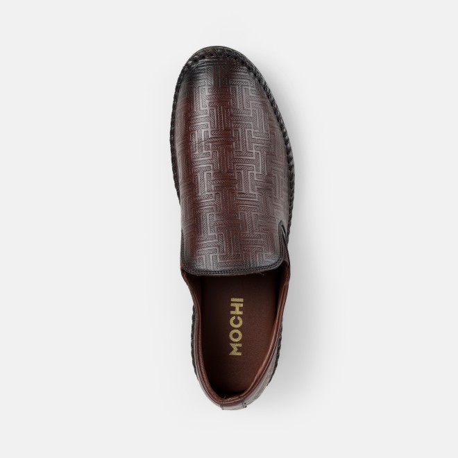 Mochi Men Brown Casual Loafers (SKU: 71-474-12-39)