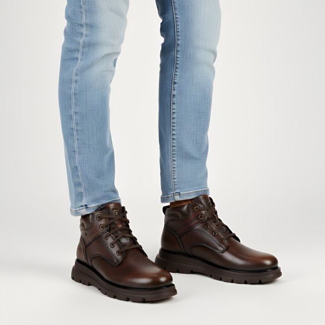 Mochi Men Brown Casual Boots (SKU: 71-476-12-41)