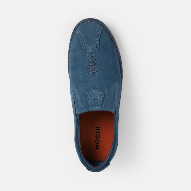 Mochi Men Blue Casual Moccasin (SKU: 71-483-45-41)