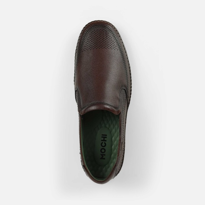 Mochi Men Brown Casual Moccasin (SKU: 71-484-12-39)
