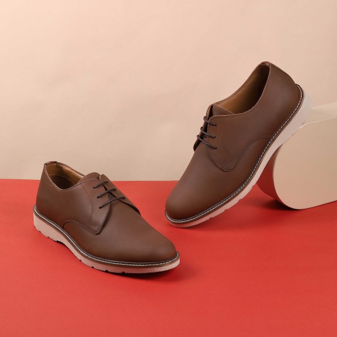 Men Brown Casual Lace Up