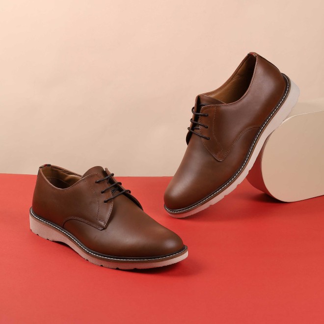 Mochi Men Tan Casual Lace Up