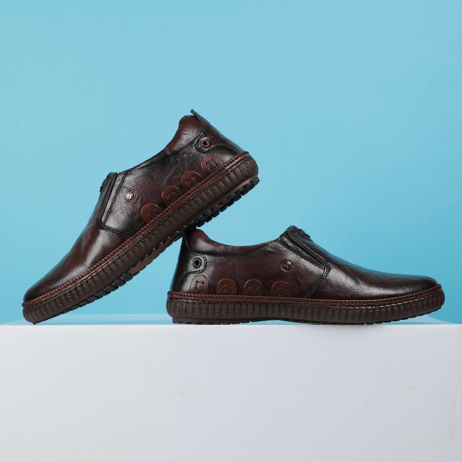 Men Brown Casual Moccasin
