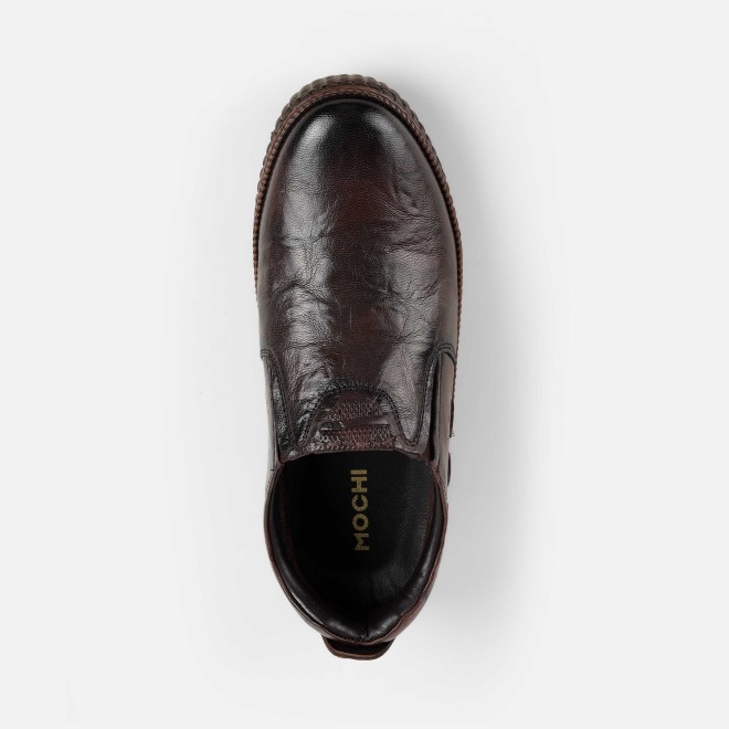 Mochi Men Brown Casual Moccasin (SKU: 71-490-12-40)