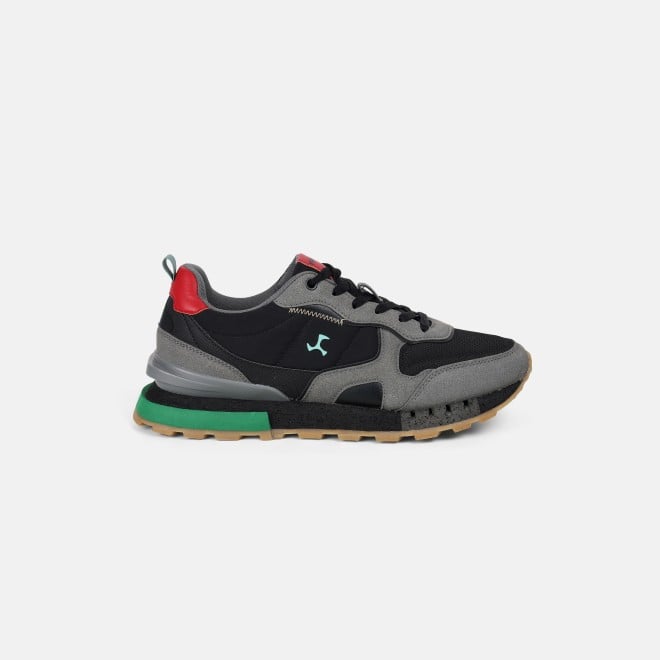 Mochi Men Black Sports Walking Shoes (SKU: 71-494-11-40)