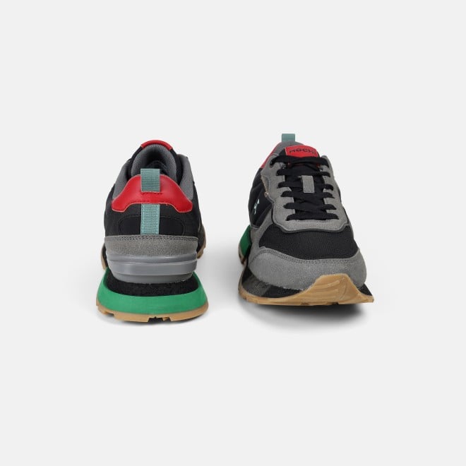 Mochi Men Black Sports Walking Shoes (SKU: 71-494-11-40)