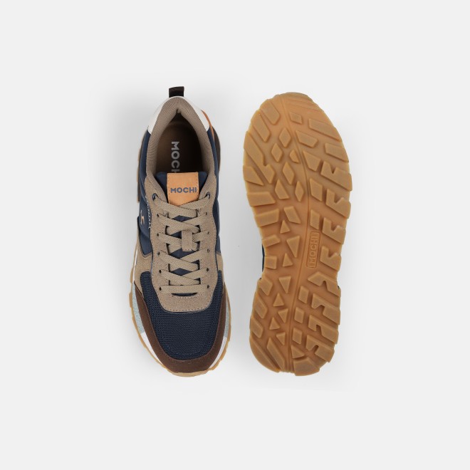 Mochi Men Blue-navy Sports Walking Shoes (SKU: 71-494-17-40)