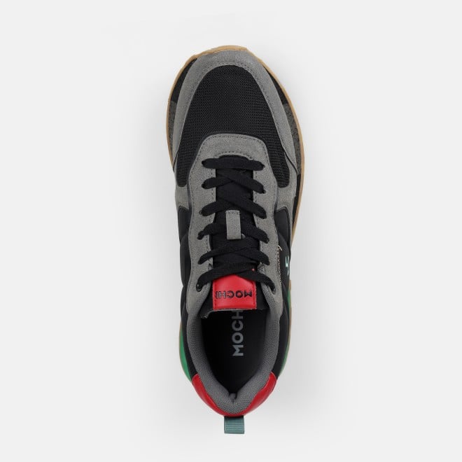 Mochi Men Black Sports Walking Shoes (SKU: 71-494-11-40)