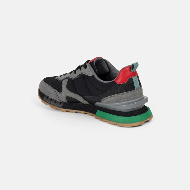 Mochi Men Black Sports Walking Shoes (SKU: 71-494-11-40)