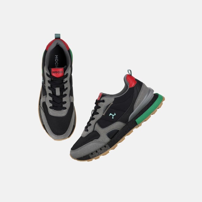Mochi Men Black Sports Walking Shoes (SKU: 71-494-11-40)