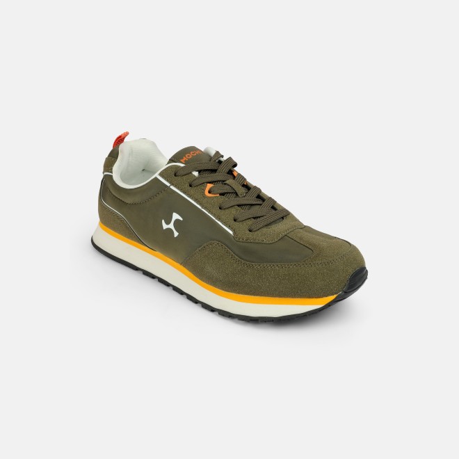Mochi Men Olive Sports Walking Shoes (SKU: 71-495-49-40)