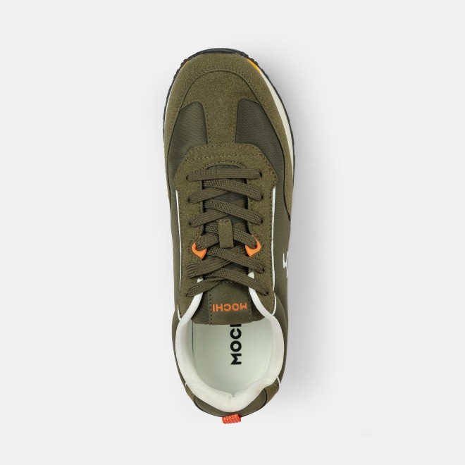 Mochi Men Olive Sports Walking Shoes (SKU: 71-495-49-40)