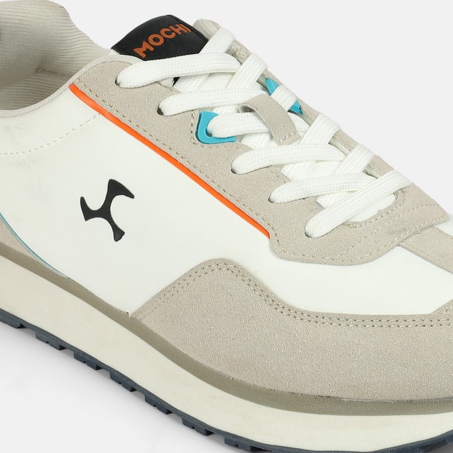 Mochi Men White Sports Walking Shoes (SKU: 71-495-16-40)