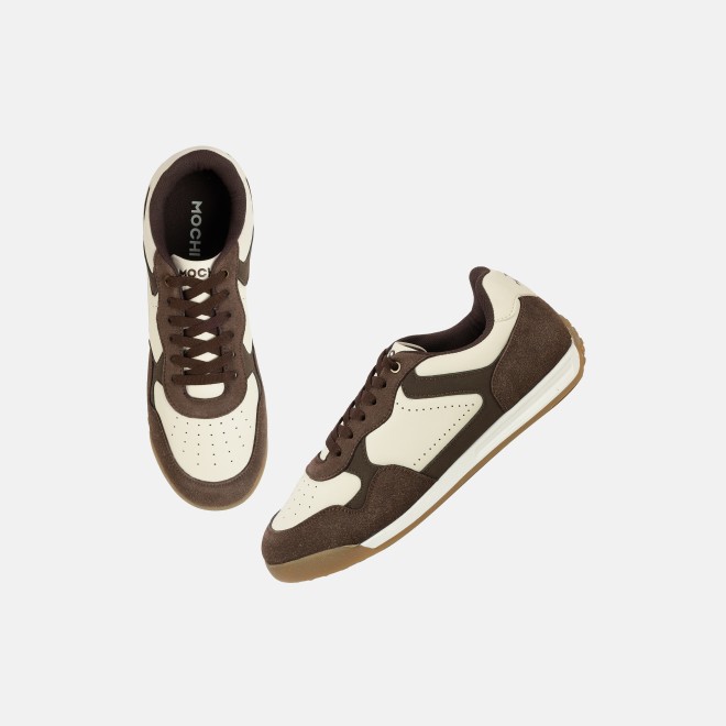 Mochi Men Brown-suede Casual Sneakers (SKU: 71-526-35-40)