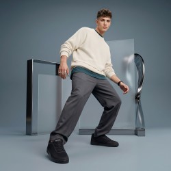 Mochi Men Black Casual Sneakers
