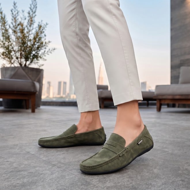Mochi Men Olive Casual Loafers (SKU: 71-537-49-40)