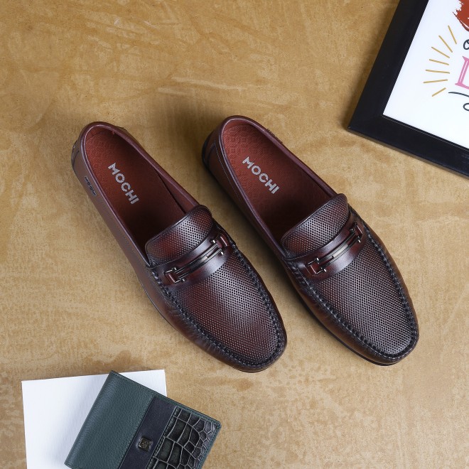 Mochi Men Wine Casual Loafers (SKU: 71-7L-58-46)