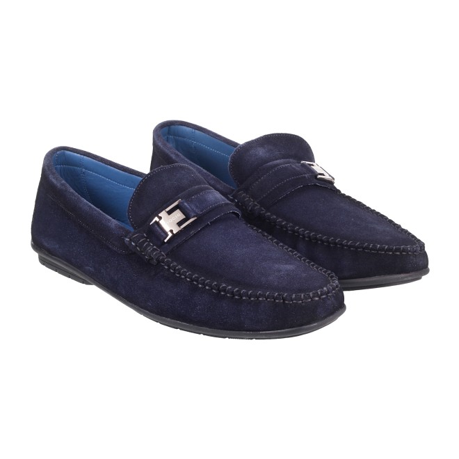 Mochi Men Blue Casual Loafers