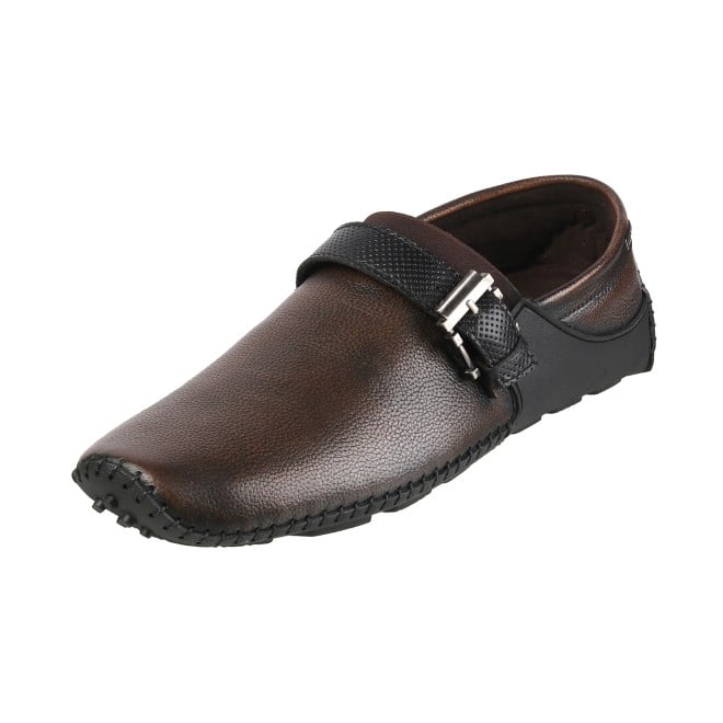 Mochi Men Brown Formal Moccasin (SKU: 71-8492-12-40)