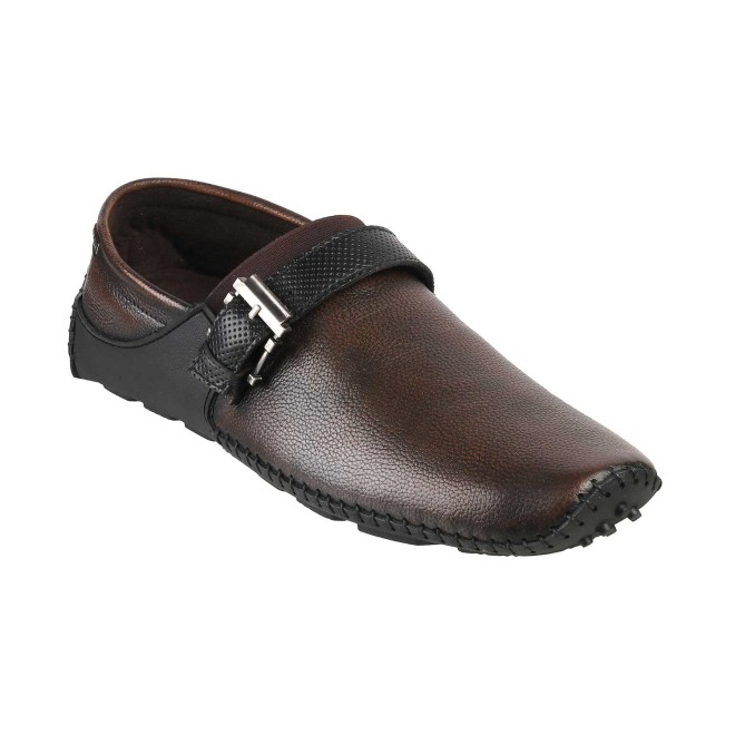 Mochi Men Brown Formal Moccasin (SKU: 71-8492-12-40)