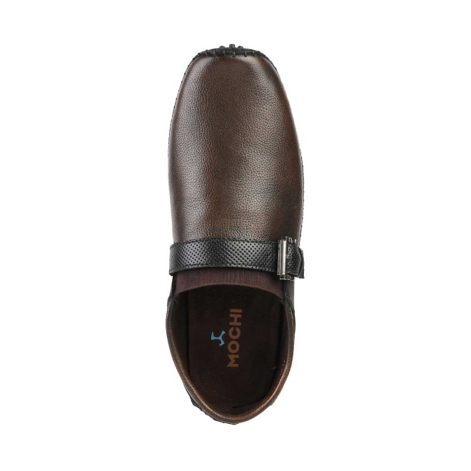 Mochi Men Brown Formal Moccasin (SKU: 71-8492-12-40)