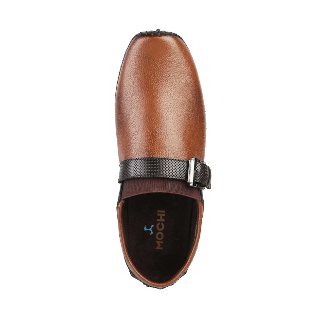 Mochi Men Tan Formal Moccasin (SKU: 71-8492-23-40)