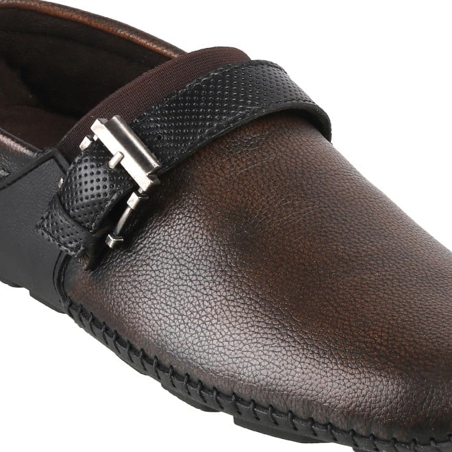 Mochi Men Brown Formal Moccasin (SKU: 71-8492-12-40)