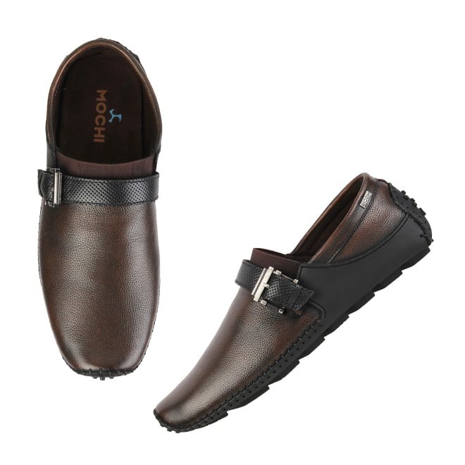 Mochi Men Brown Formal Moccasin (SKU: 71-8492-12-40)