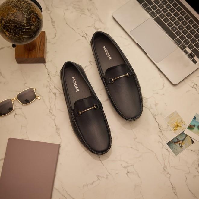 Mochi Men Black Casual Loafers (SKU: 71-8512-11-40)