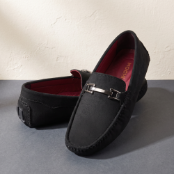 Men Black Casual Loafers