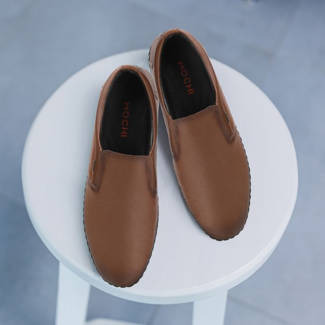 Mochi Men Tan Formal Moccasin