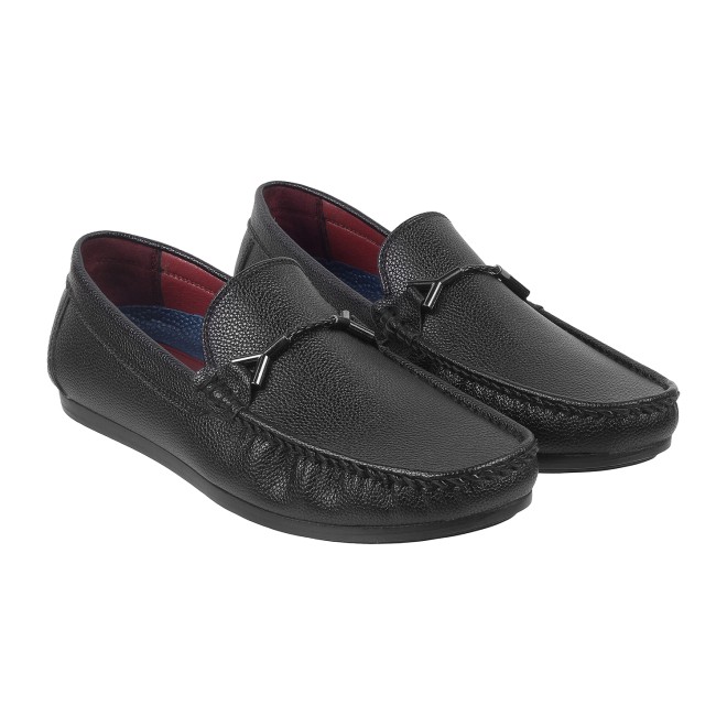 Mochi Men Black Casual Loafers