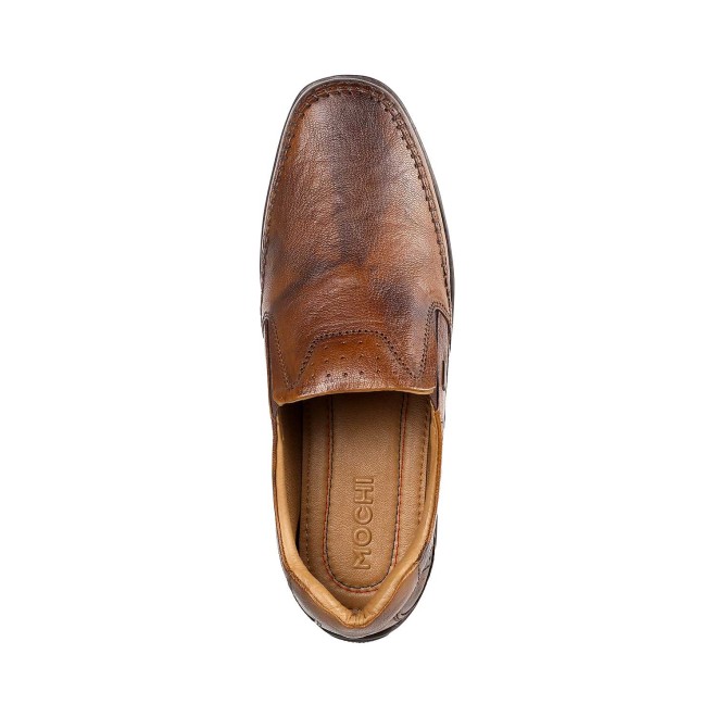 Mochi Men Tan Casual Loafers (SKU: 71-8719-23-40)
