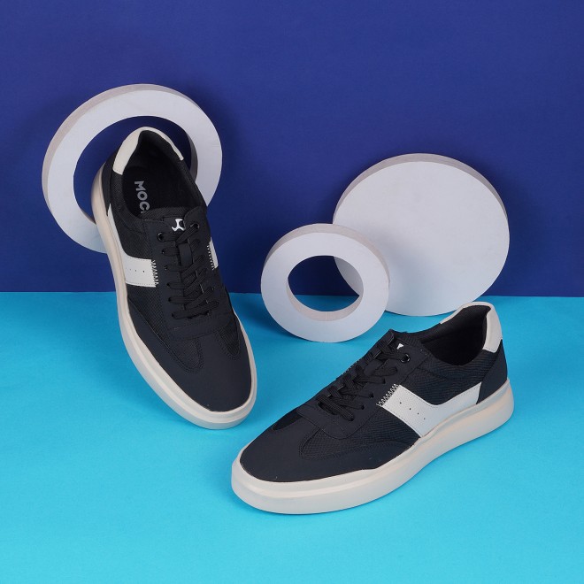 Mochi Men Black Casual Sneakers
